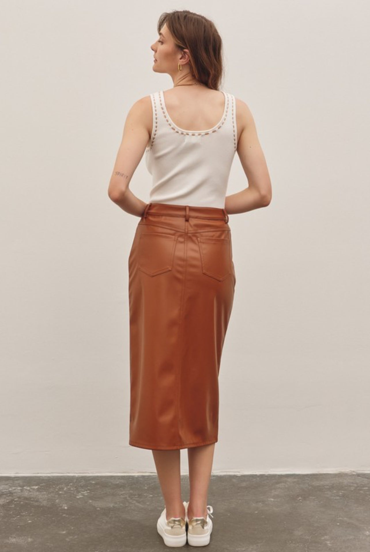 Charlotte Vegan Leather Skirt