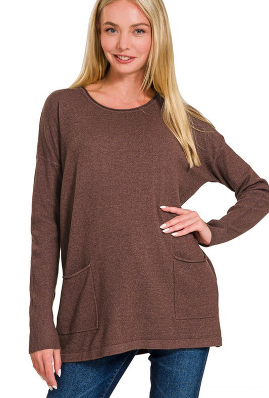 Alaina Sweater In Mahogany