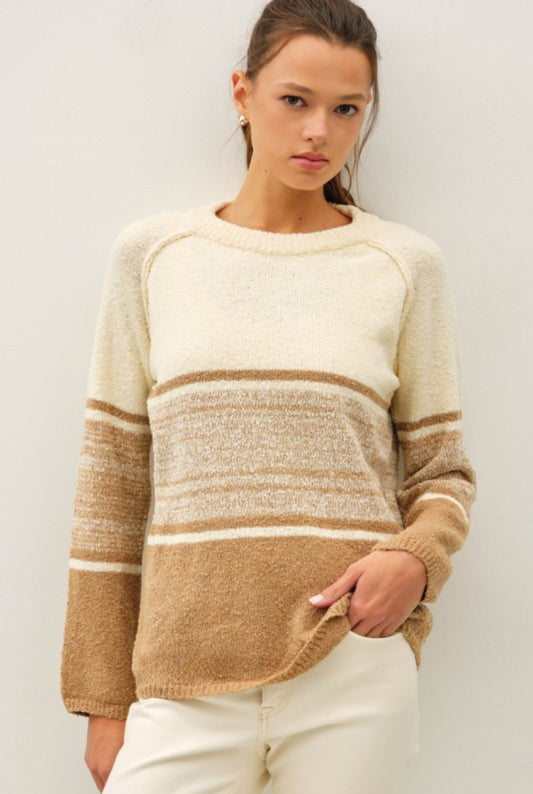 Neutral Lanes Sweater