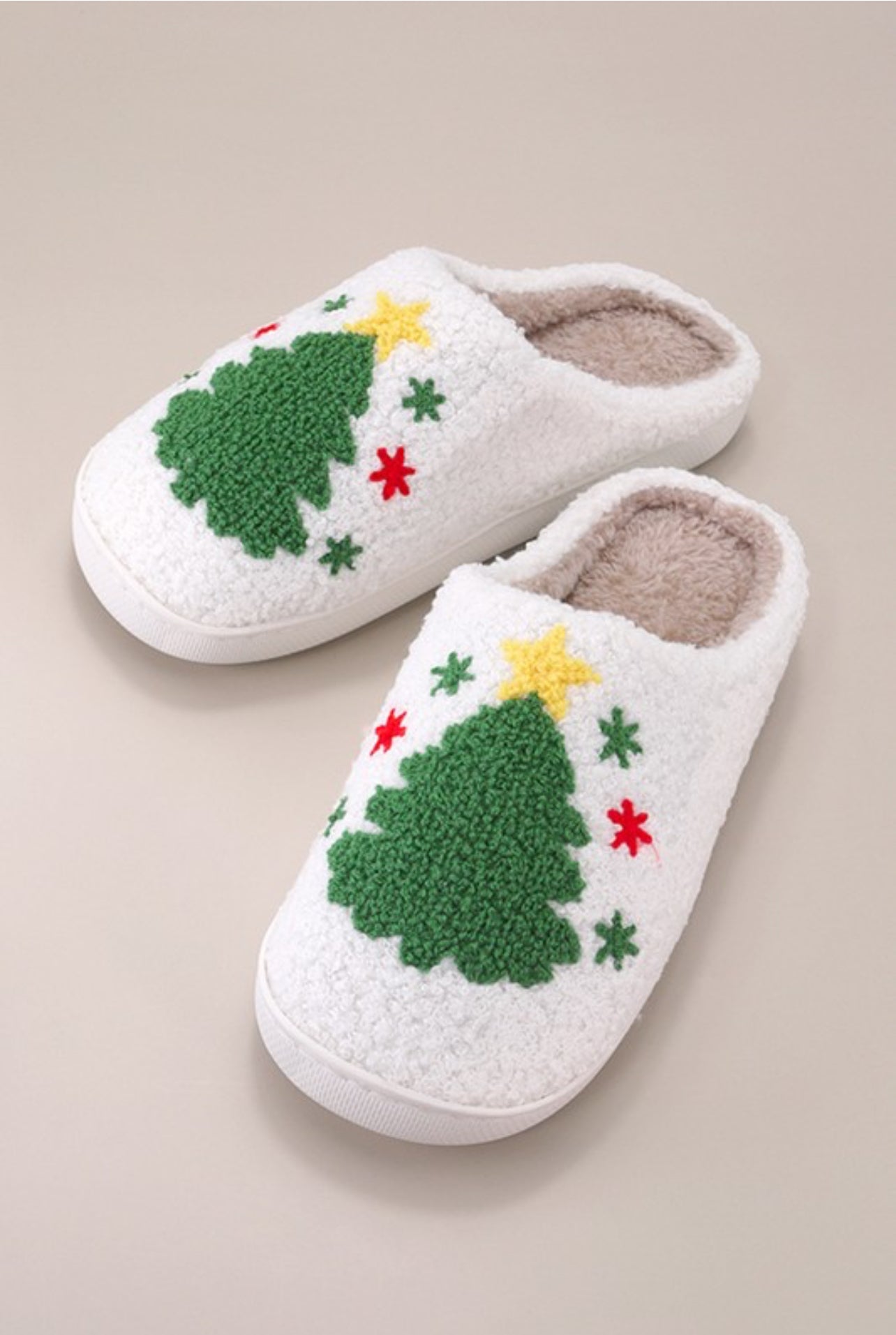 Holiday Plush Slippers