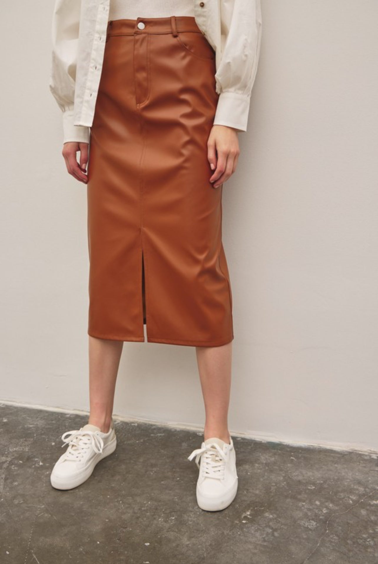 Charlotte Vegan Leather Skirt