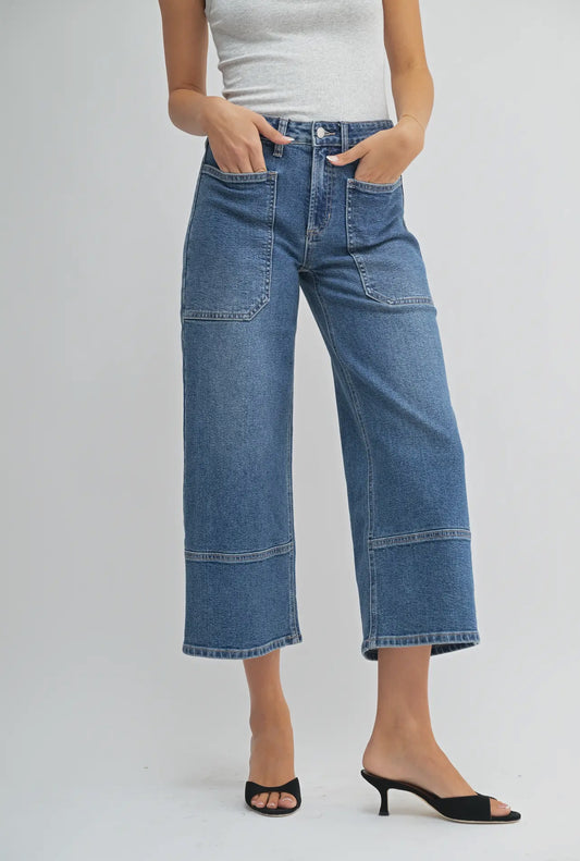 Athena HR Wide Leg Jeans