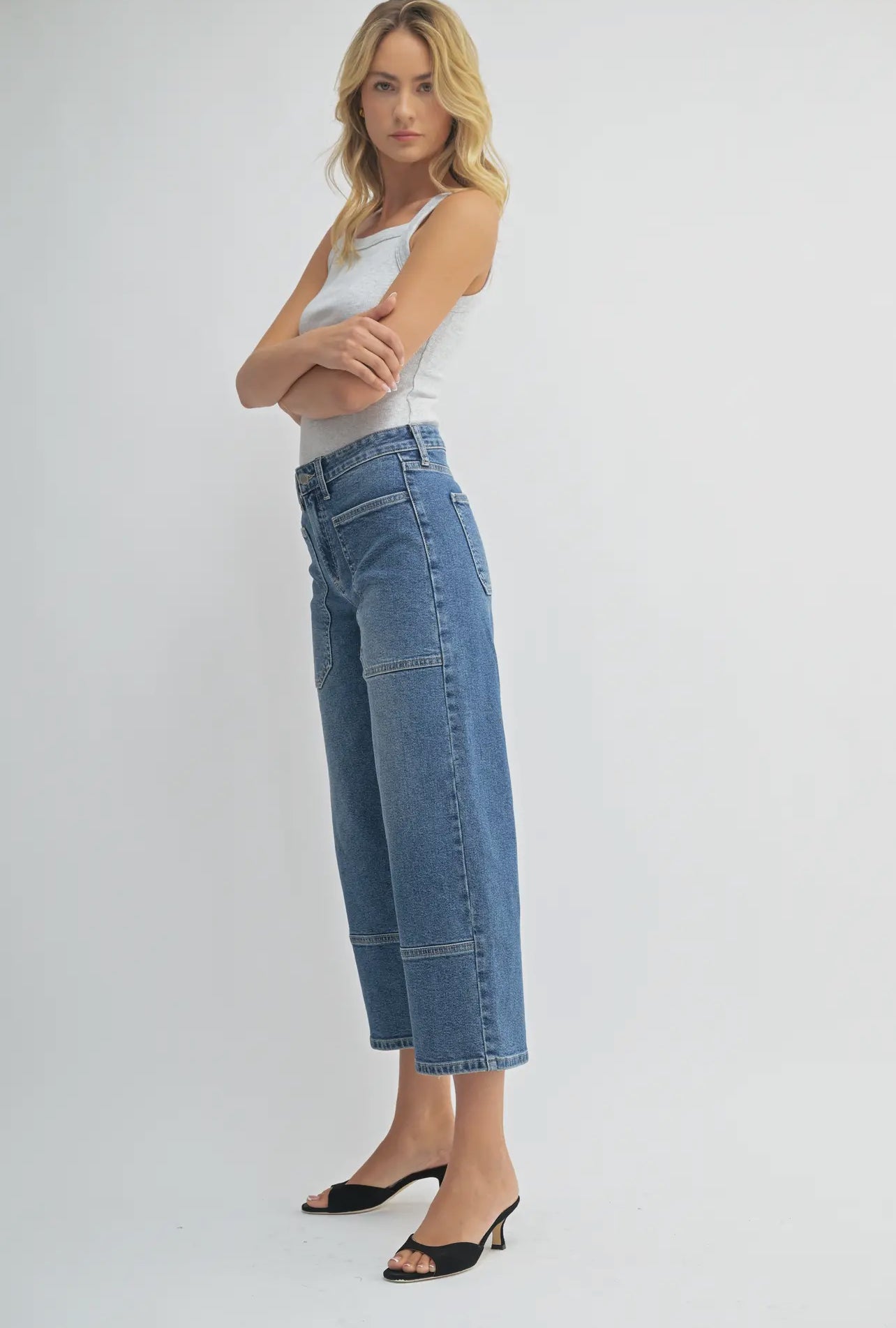 Athena HR Wide Leg Jeans