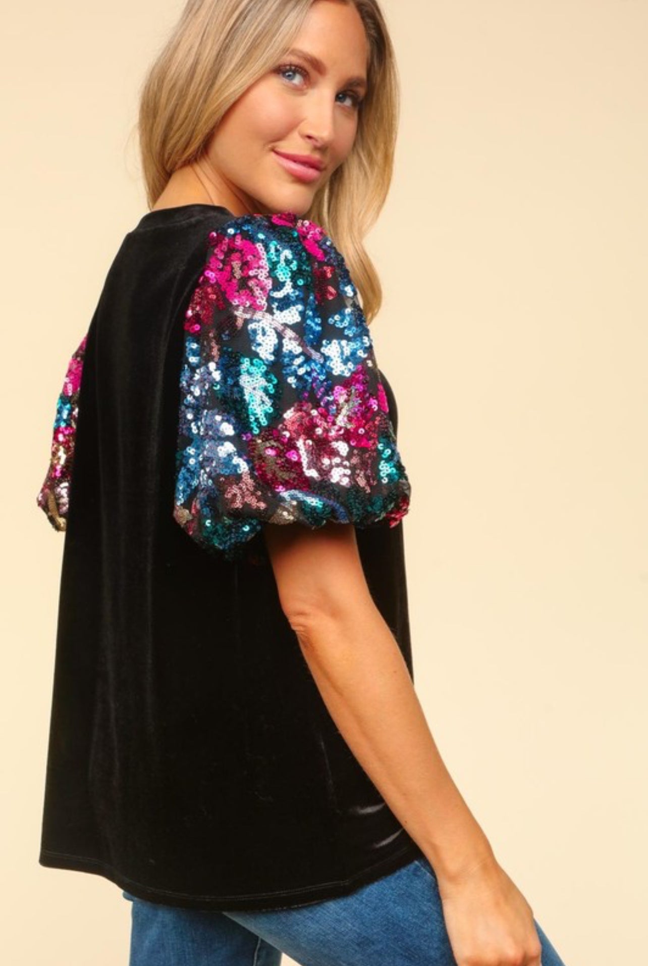 Midnight Shimmer Top