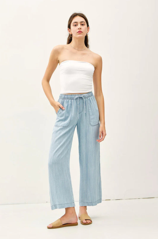Beachy Stripe Wide Leg Pants