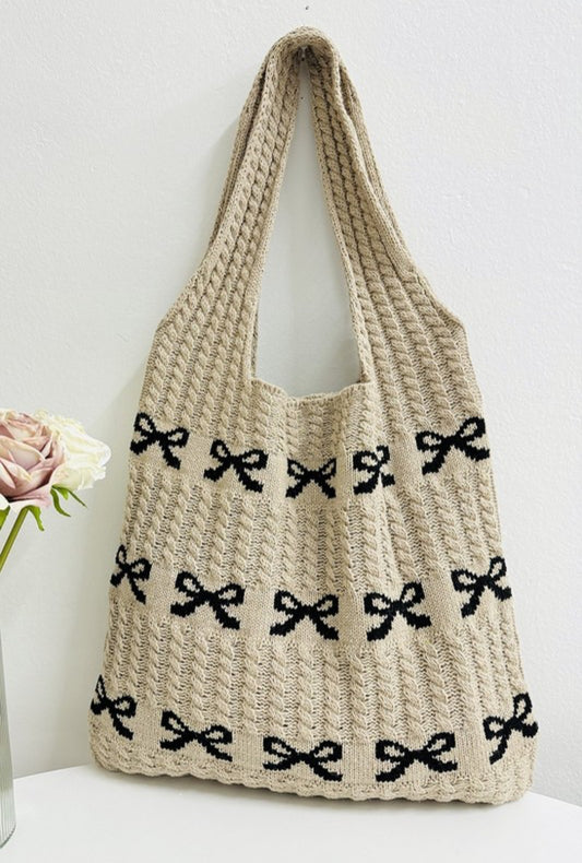 Ribbon Detailed Tote Bag