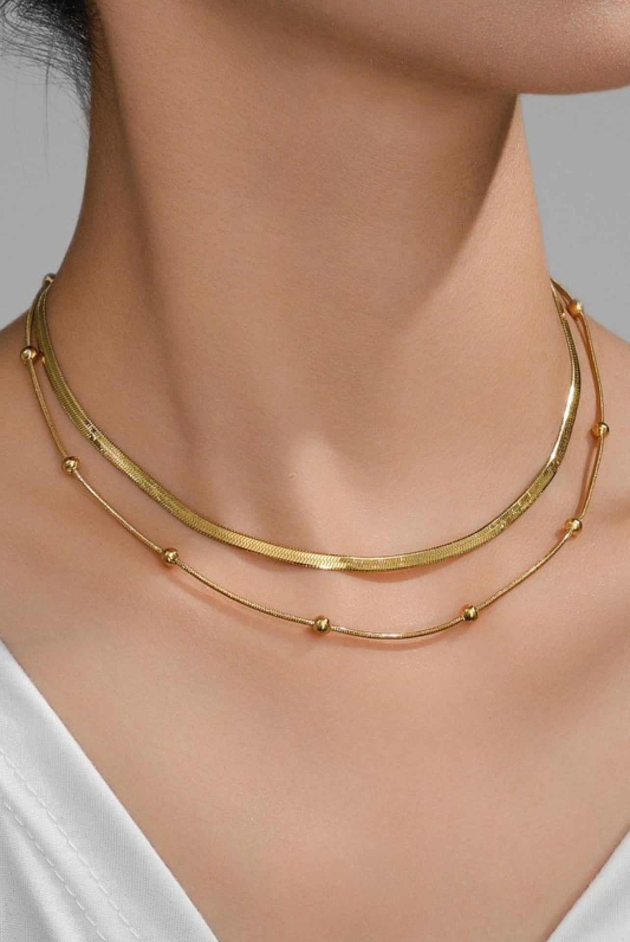 Reyna Non-Tarnish Layered Necklace