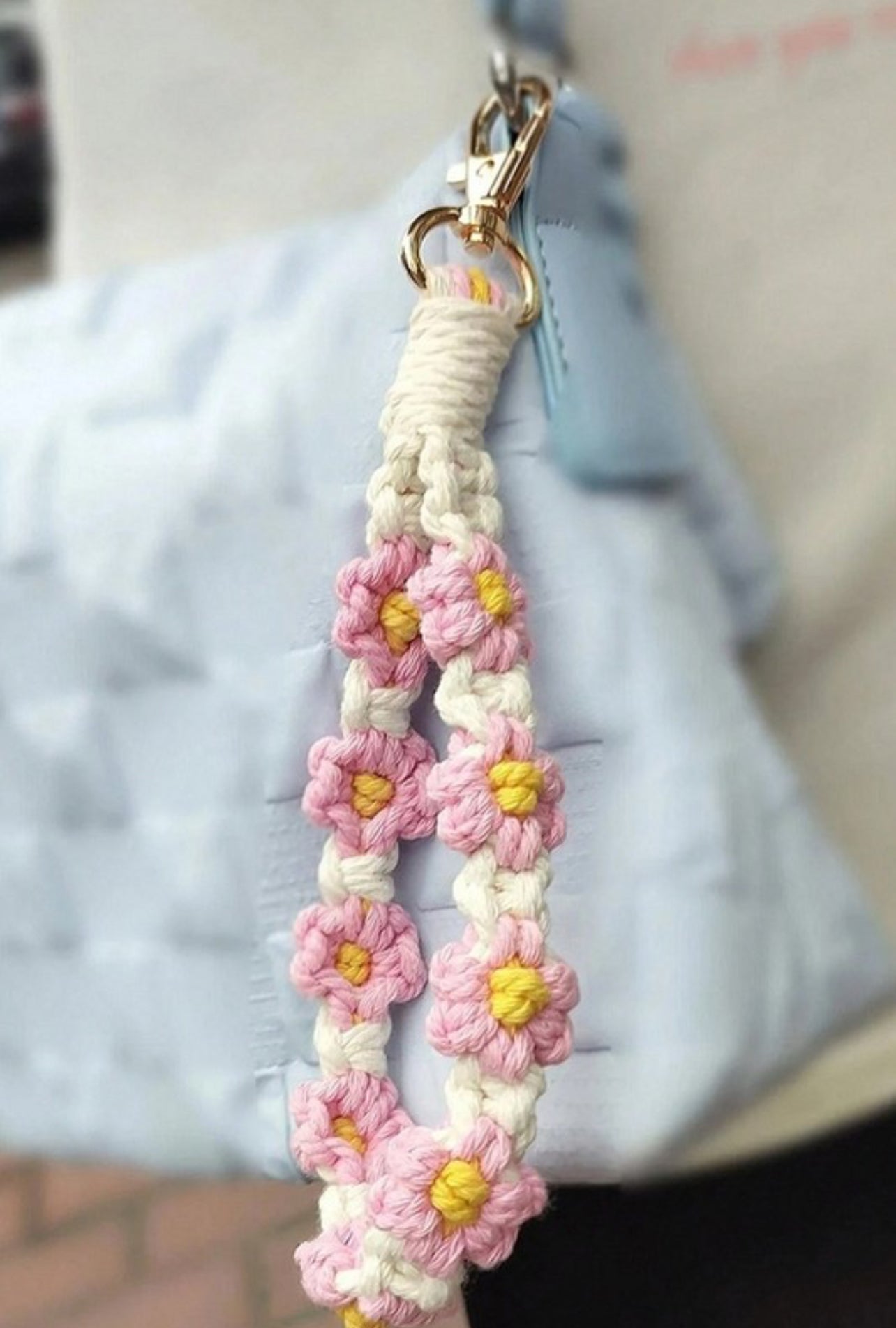 Flower Wristlet Keychain