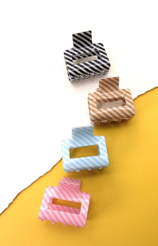 Elevated Stripes Claw Clip