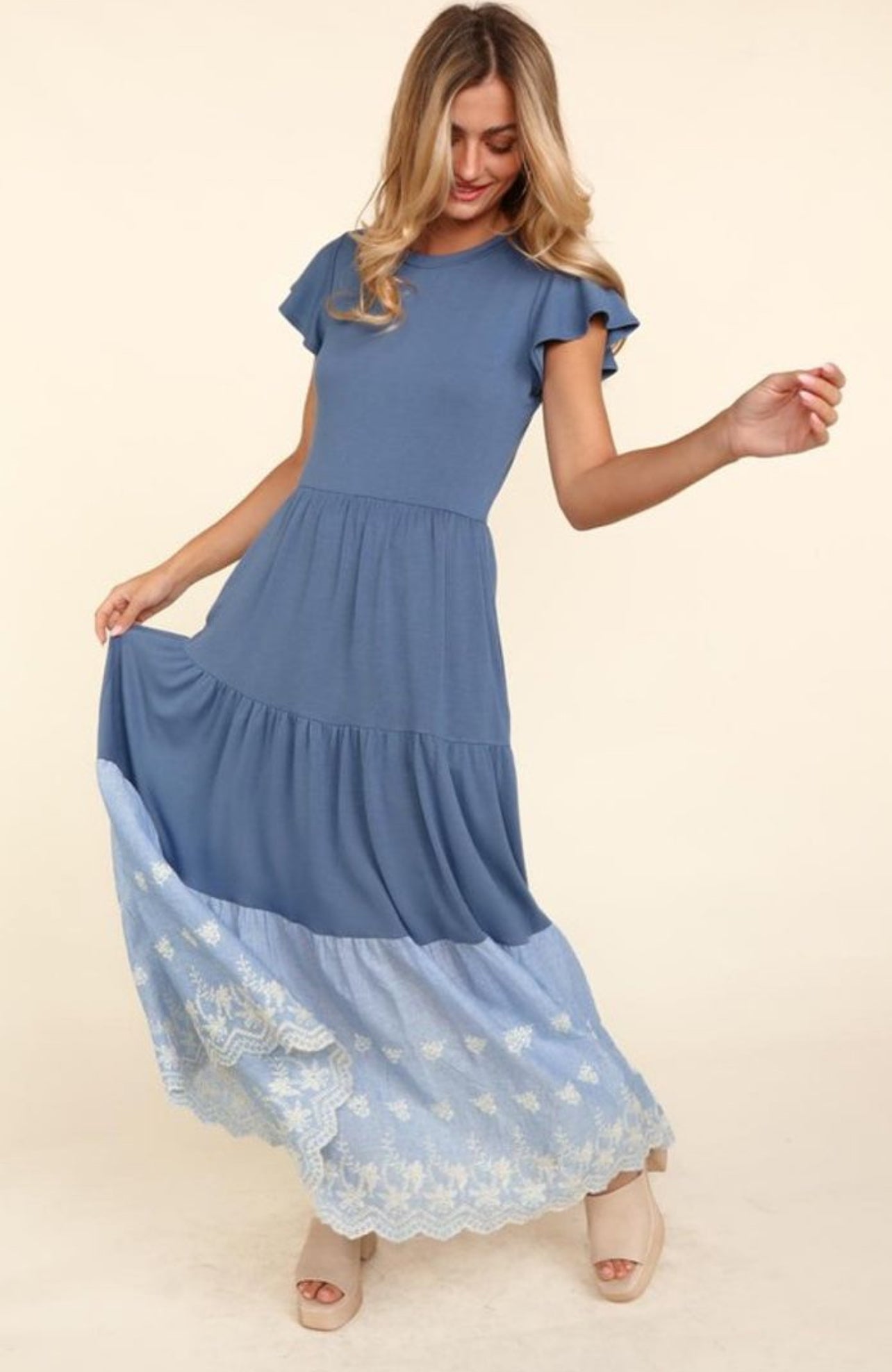 Fanciful Embroidery Dress