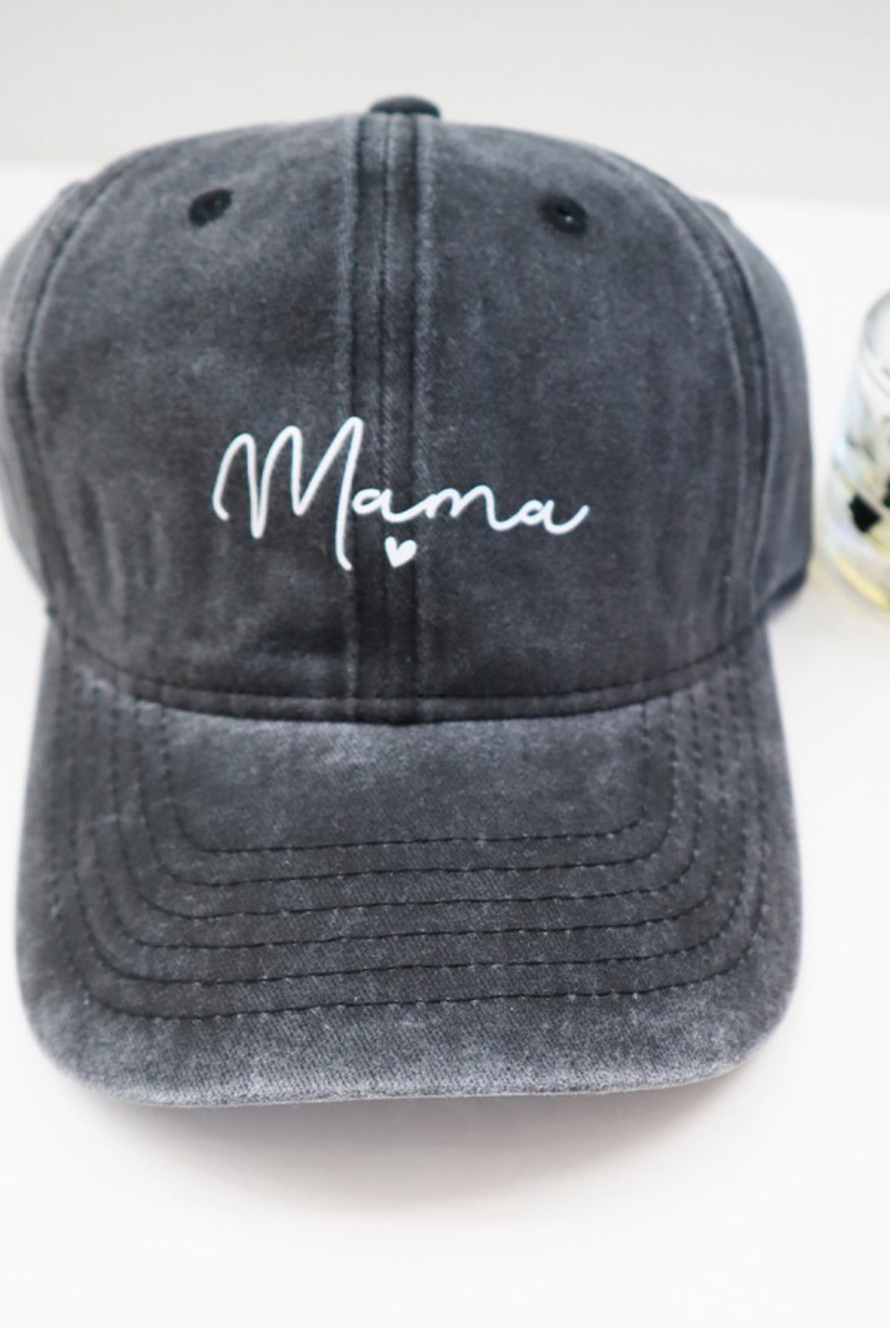 MAMA Acid Washed Baseball Cap