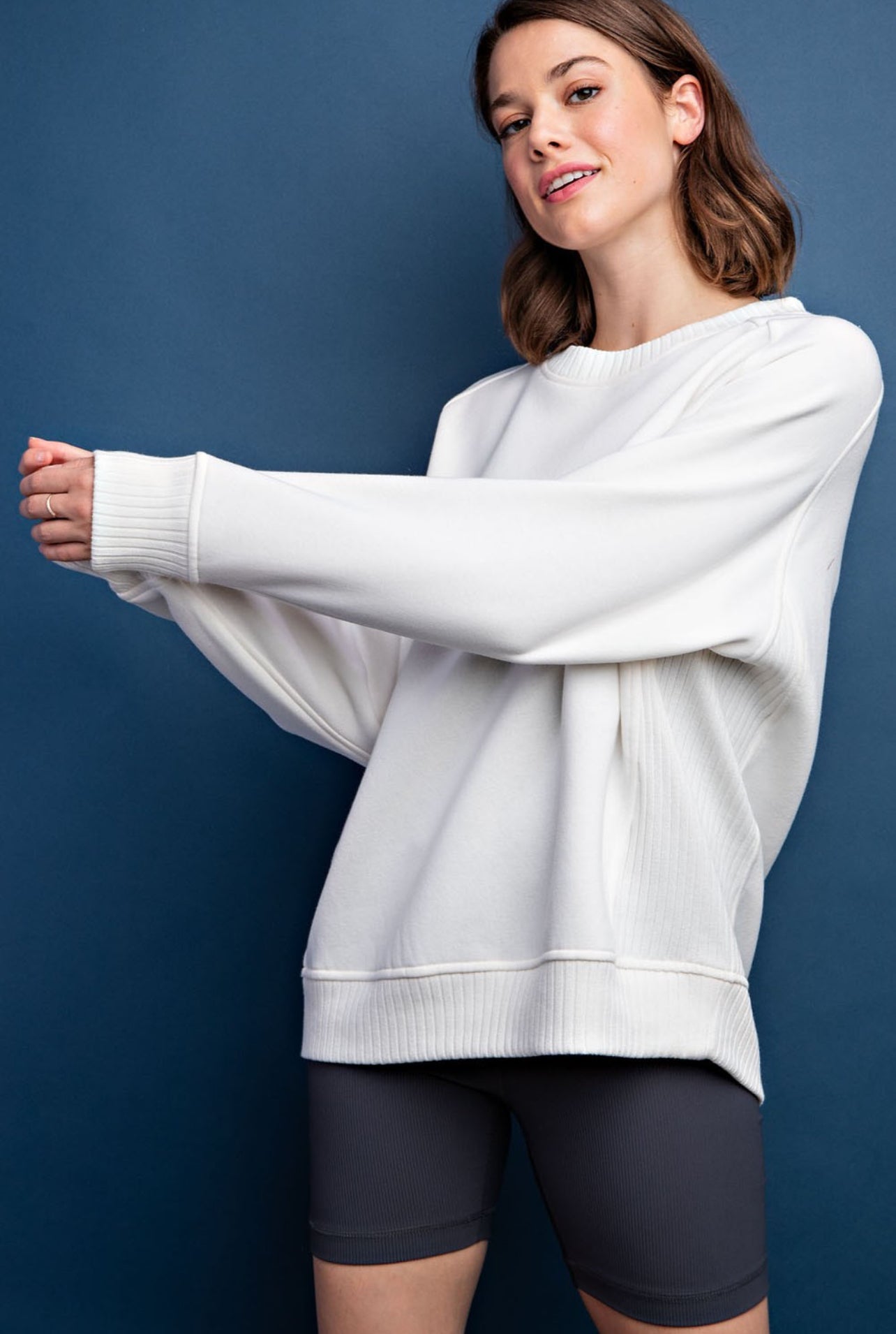 Give It Your Best Crewneck In Ivory