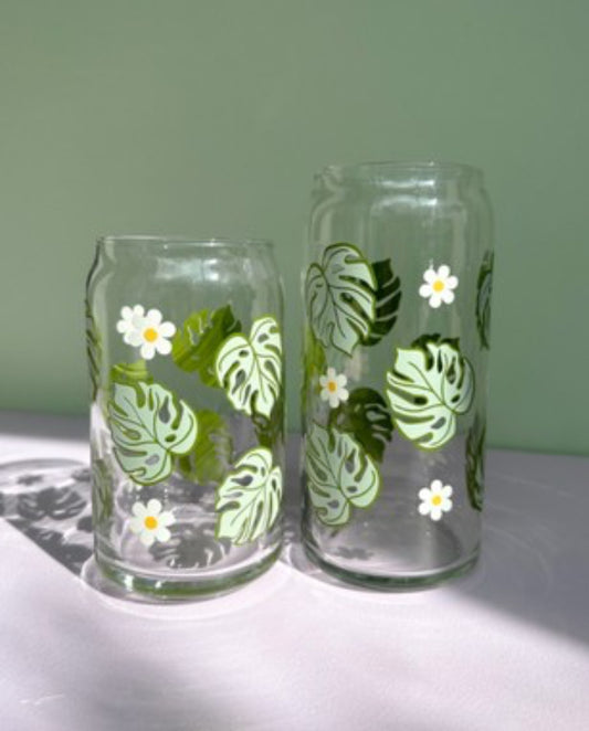 Monstera Glass Tumbler