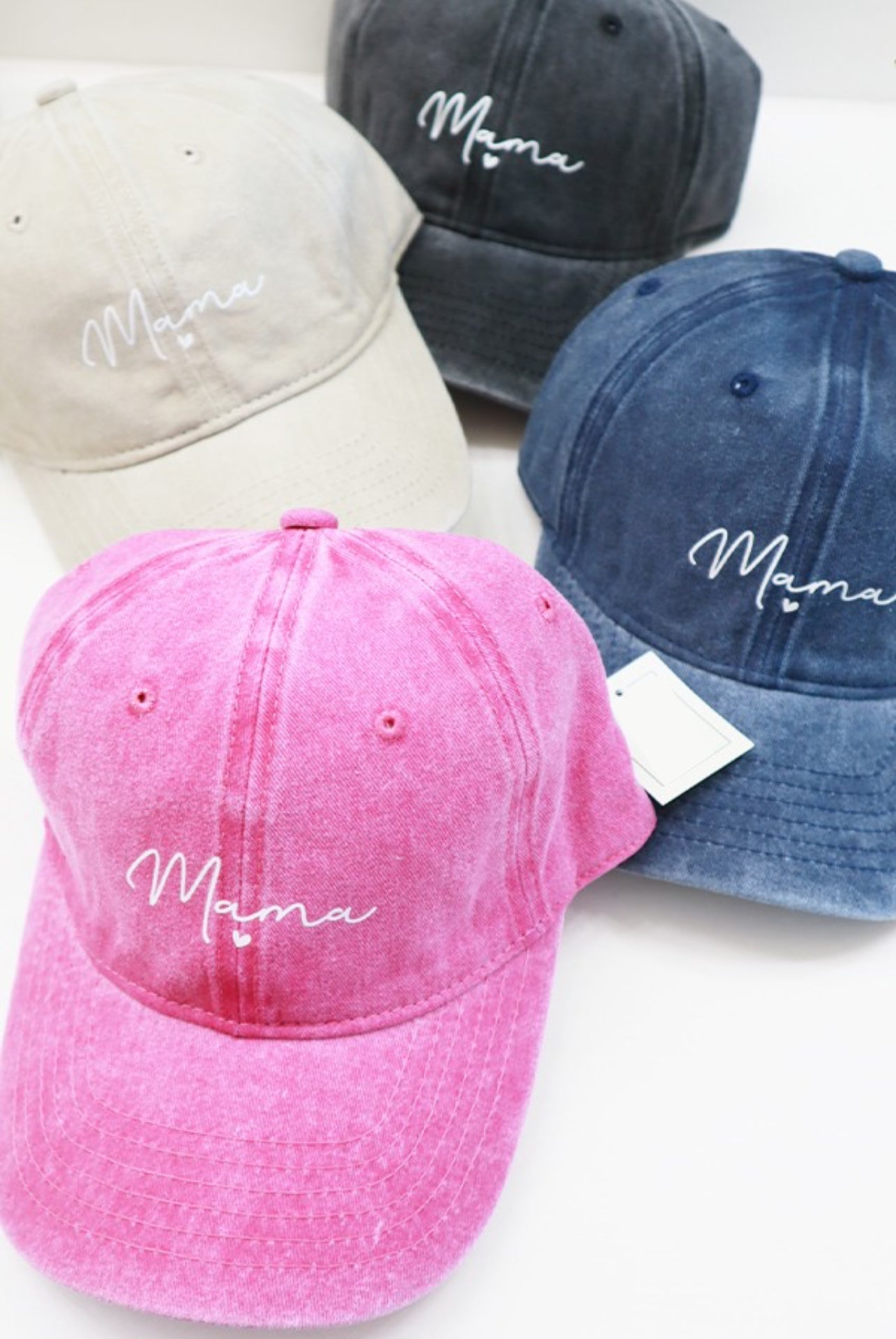 MAMA Acid Washed Baseball Cap