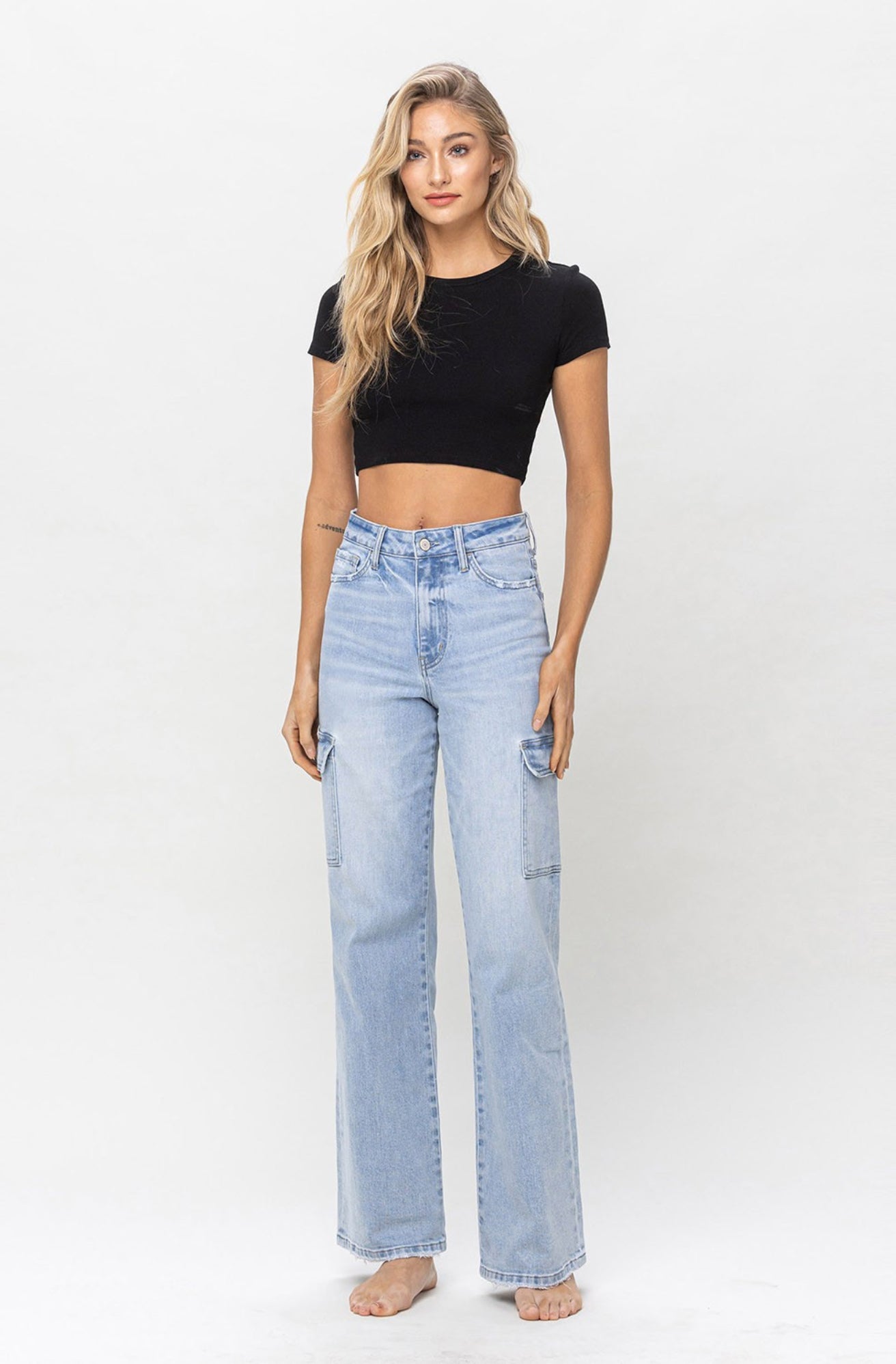 Bringing 90's Back HR Straight Utility Jean