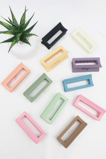 Large Cube Hair Claw Clip