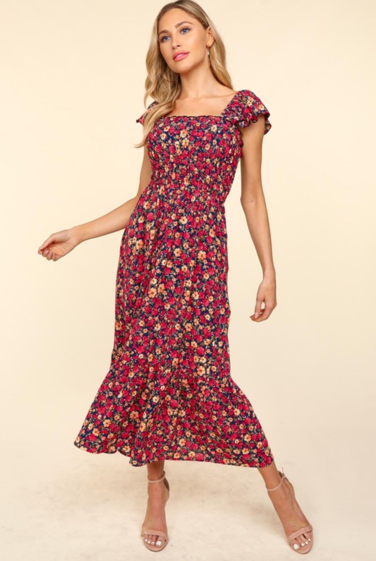 Romance In Florals Dress