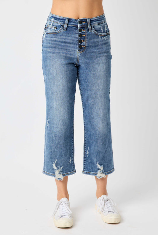 Ground Breaker High Rise Cropped Jeans