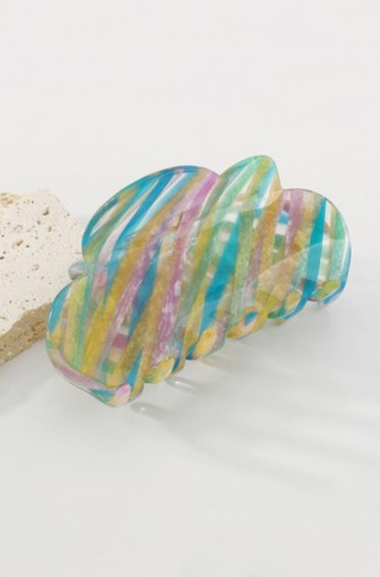 Rainbow Claw Clip