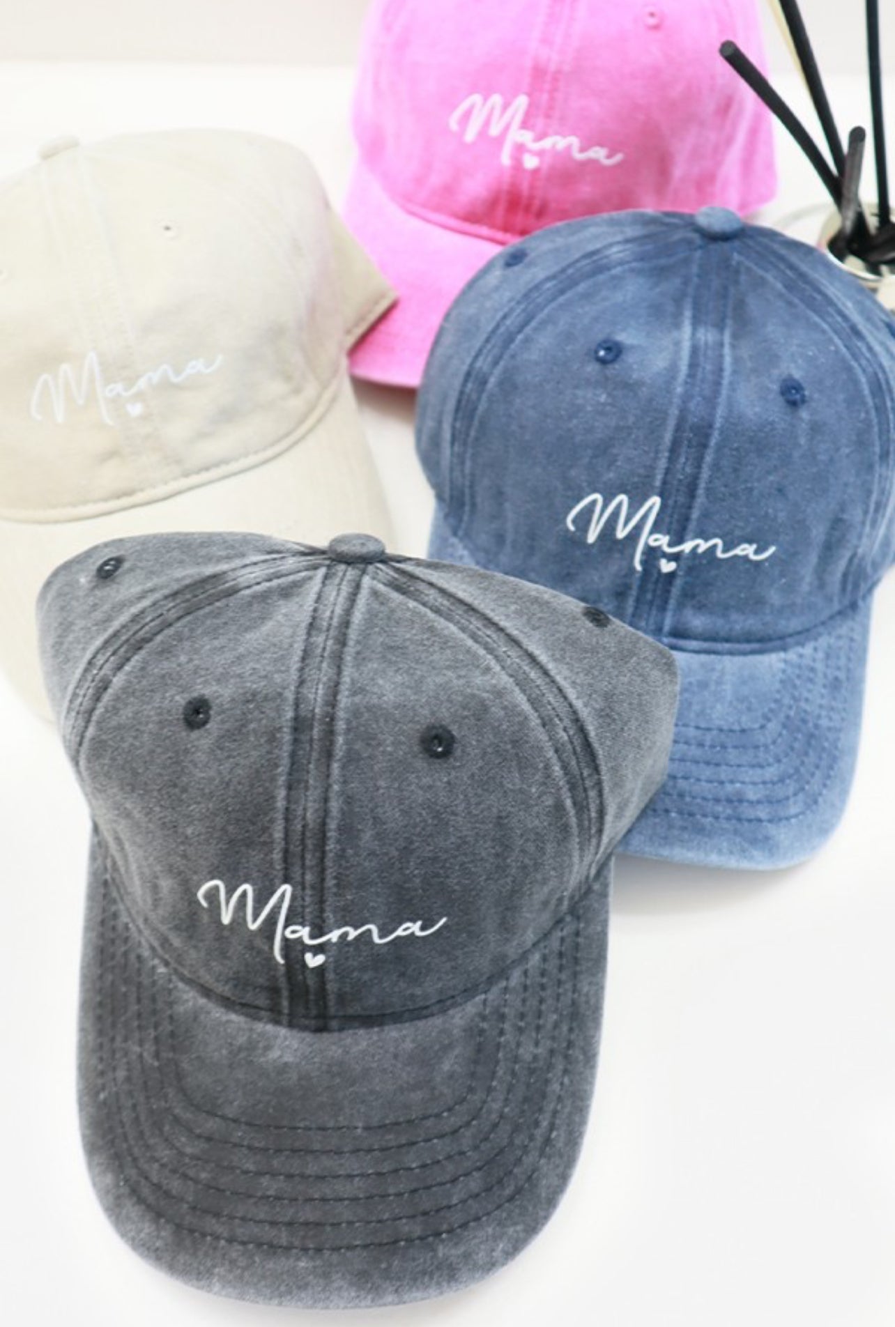 MAMA Acid Washed Baseball Cap