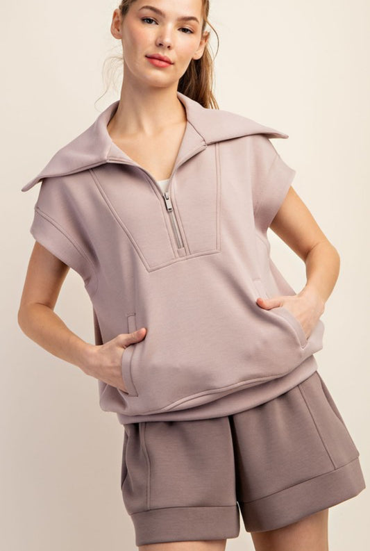 Summer Chic Top In Lt. Mocha
