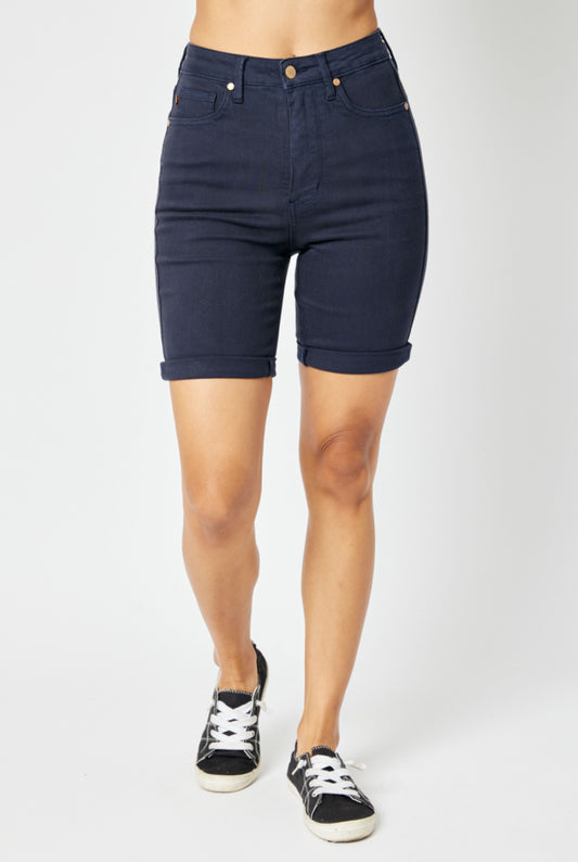 Love Of Navy Tummy Control Bermuda Shorts