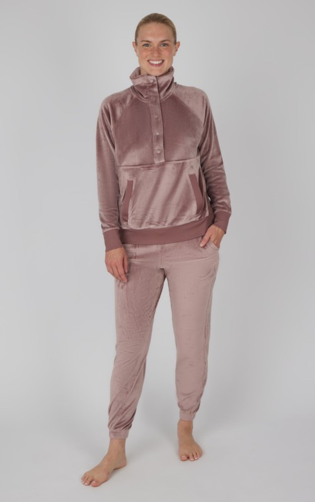 Butter Me Up Joggers In Ash Mocha