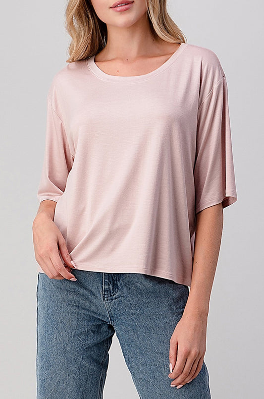 Every Night Top In Dusty Pink