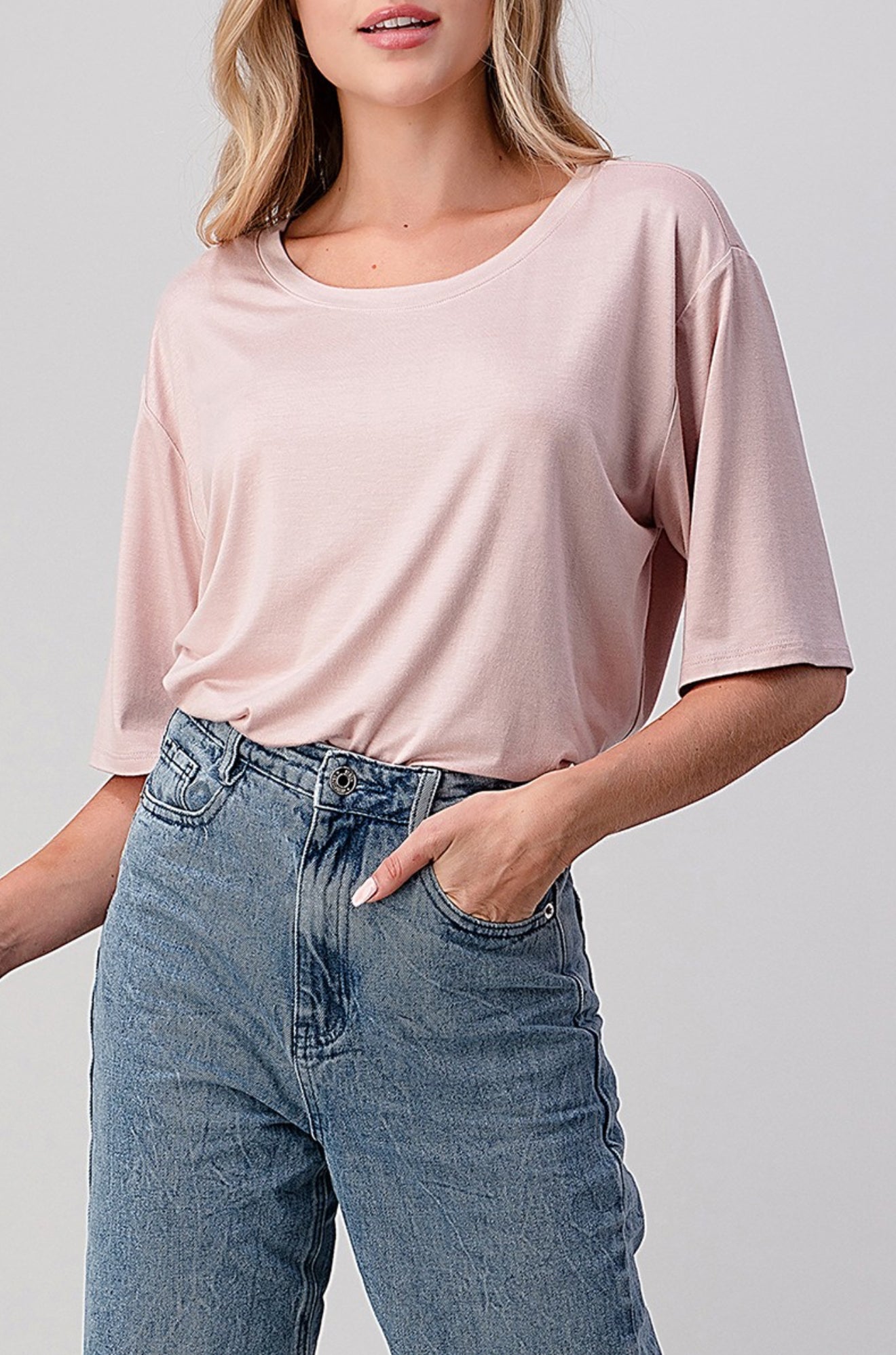 Every Night Top In Dusty Pink
