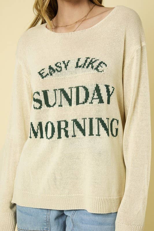Sunday Morning Lightweight Sweater