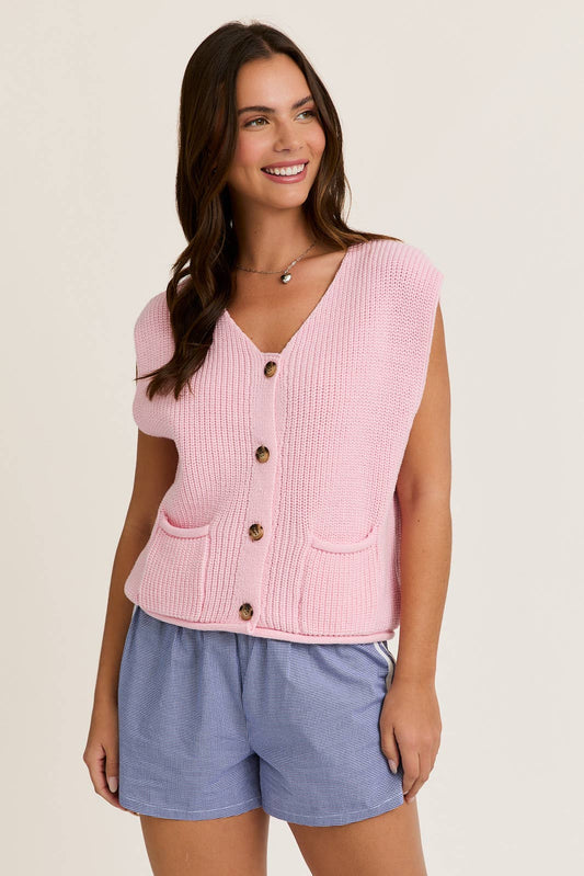 Pink Expectations Sweater Vest