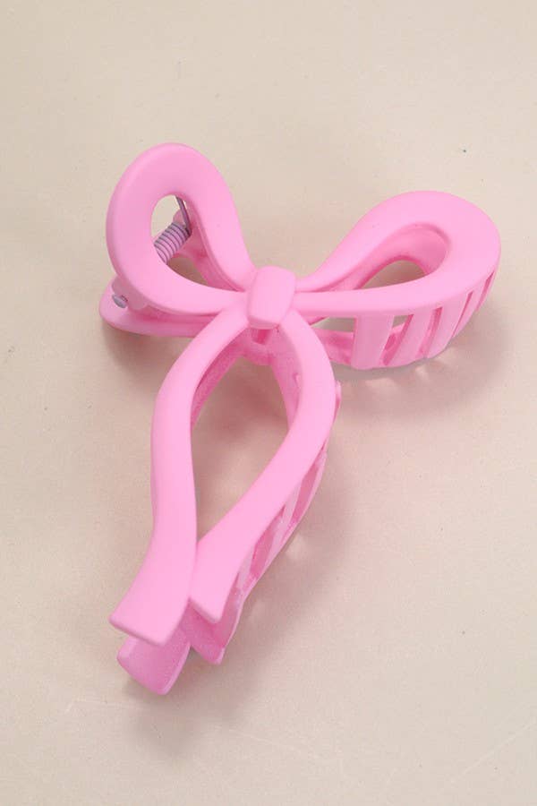 Matte Bow Claw Clip