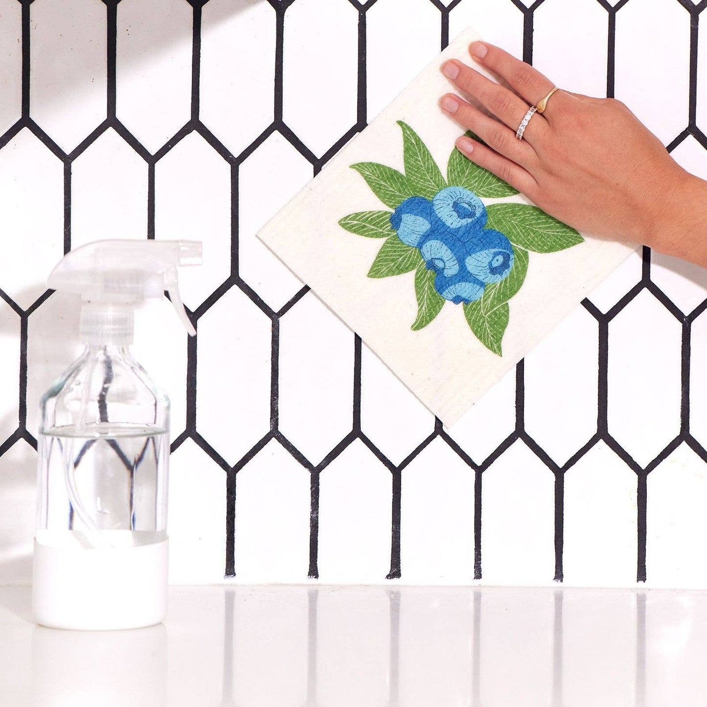 BLUEBERRY BUNCH blu Cloths, set of 2