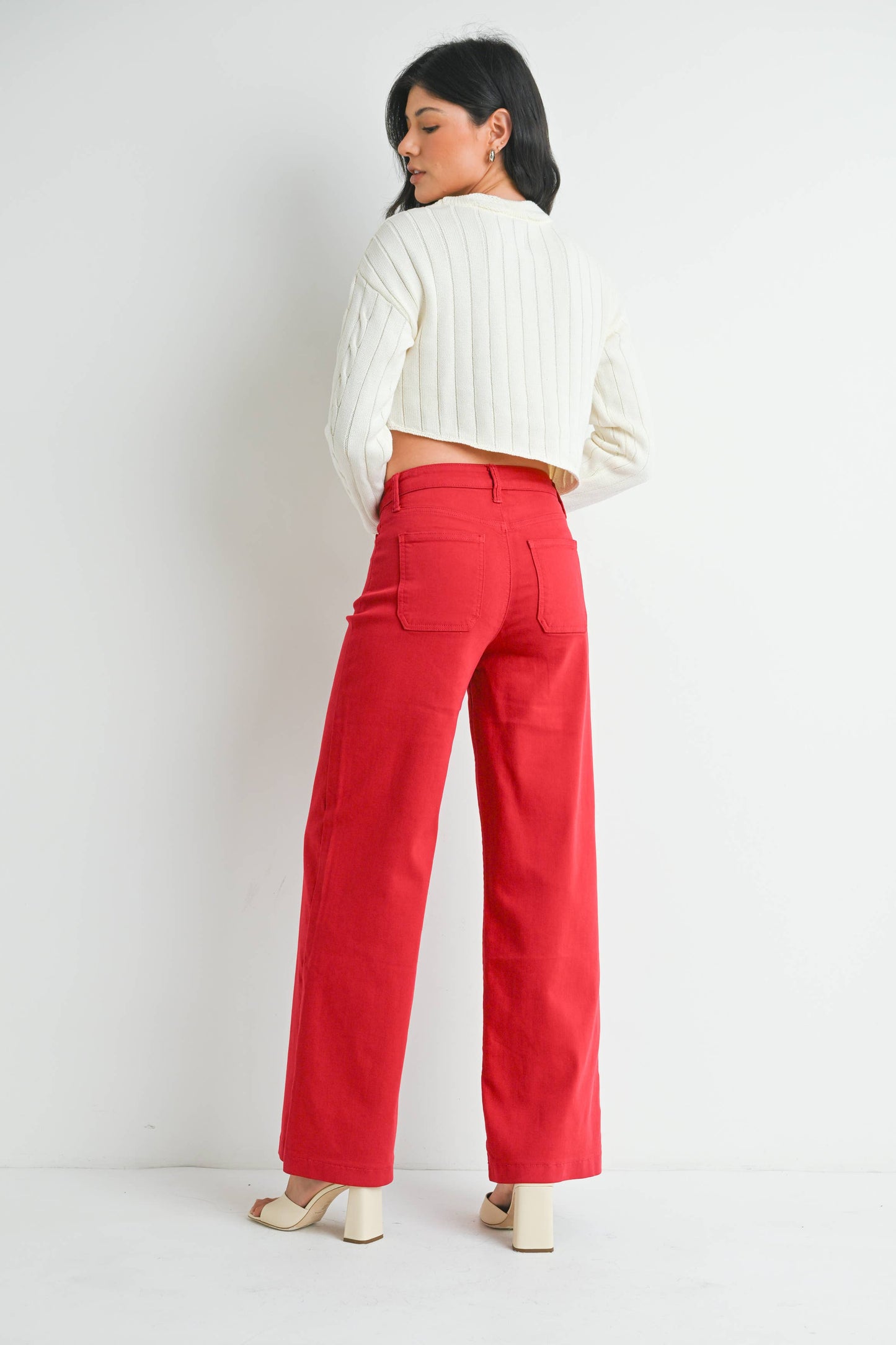 Red Flame HR Wide Leg Jean