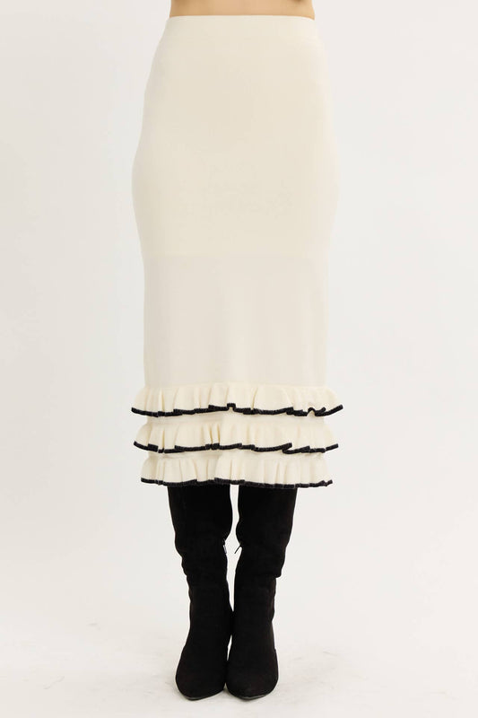 Bold Charmer Sweater Skirt