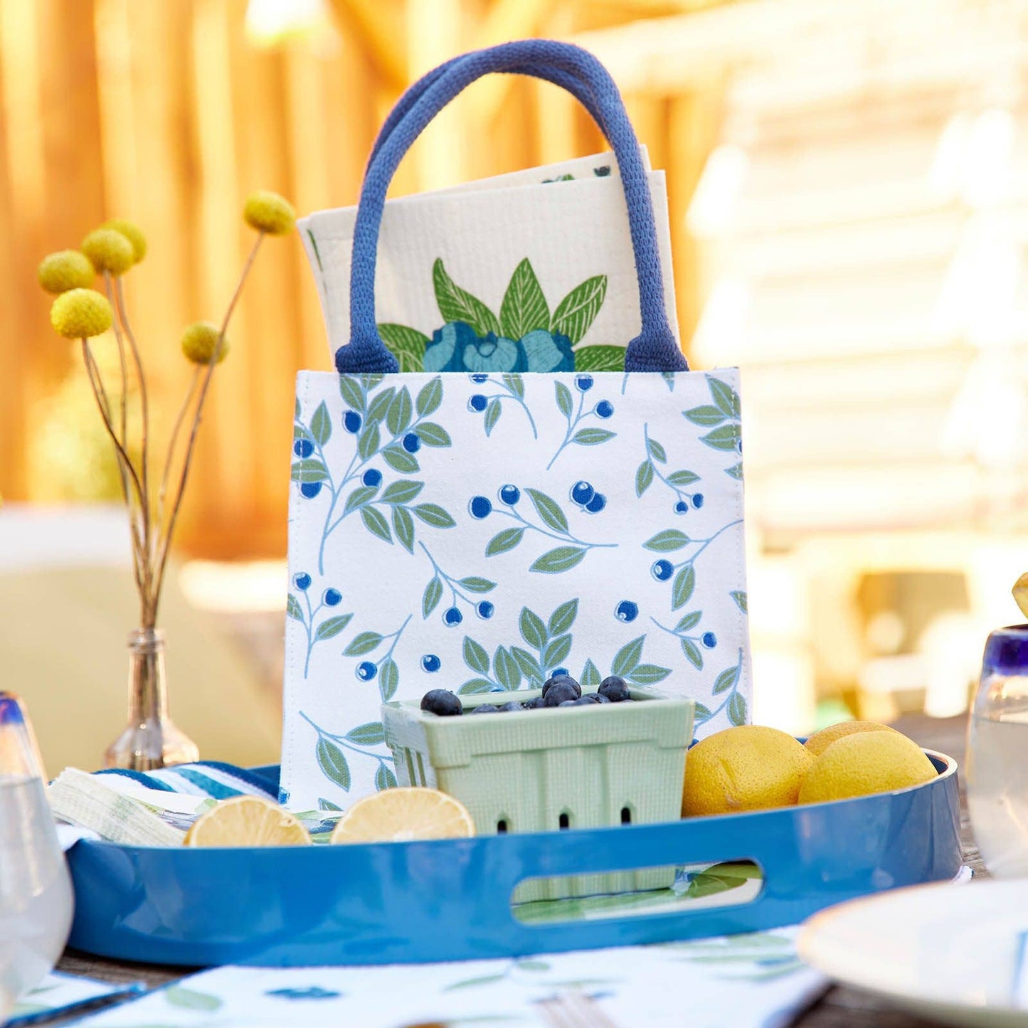 BLUEBERRY BUNCH blu Cloths, set of 2