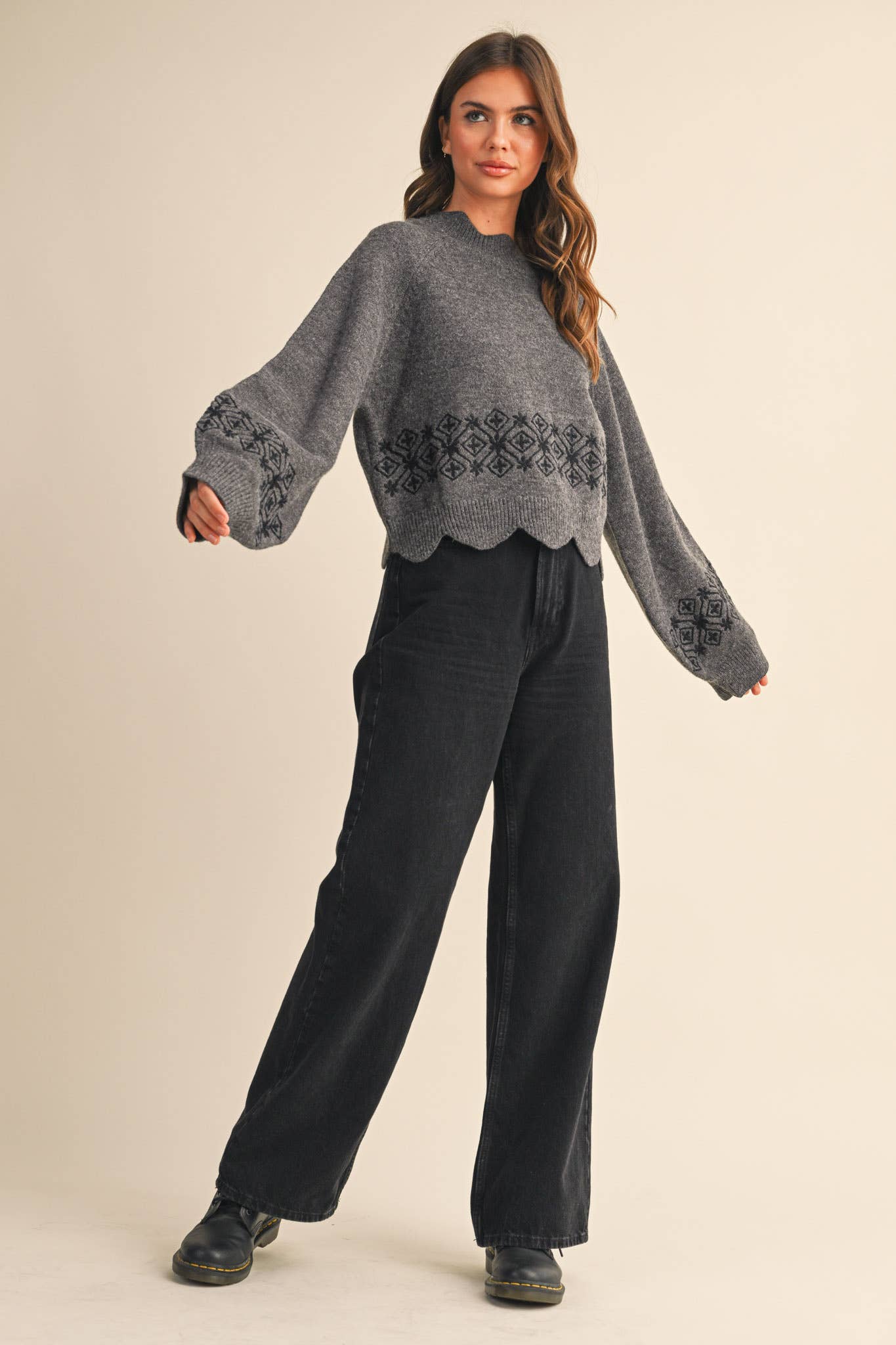 Scalloped Love Sweater