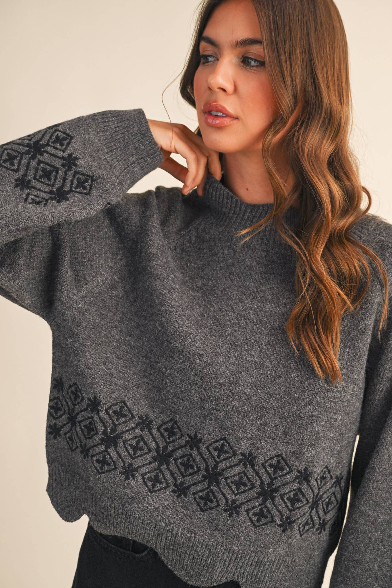 Scalloped Love Sweater