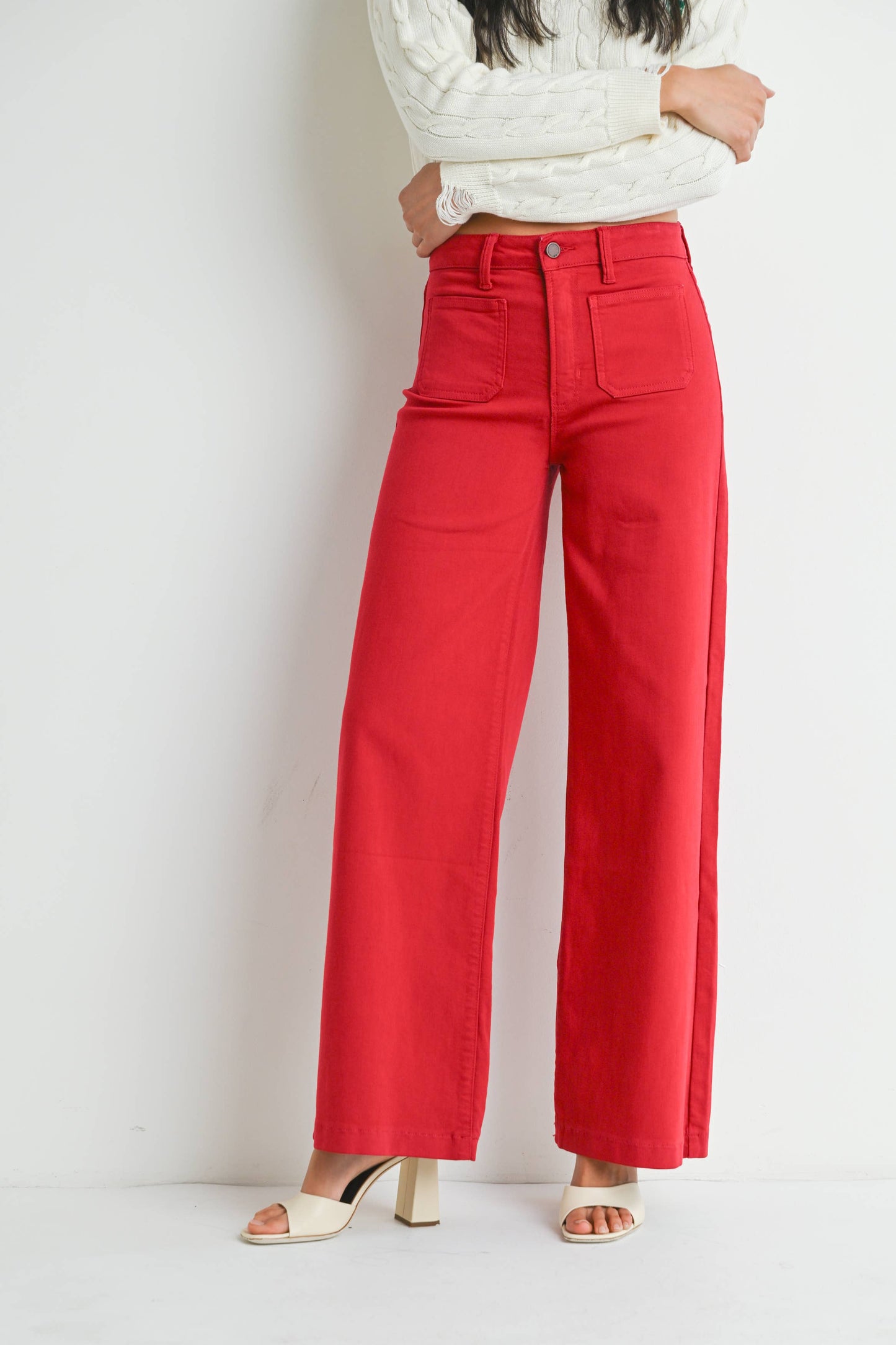 Red Flame HR Wide Leg Jean