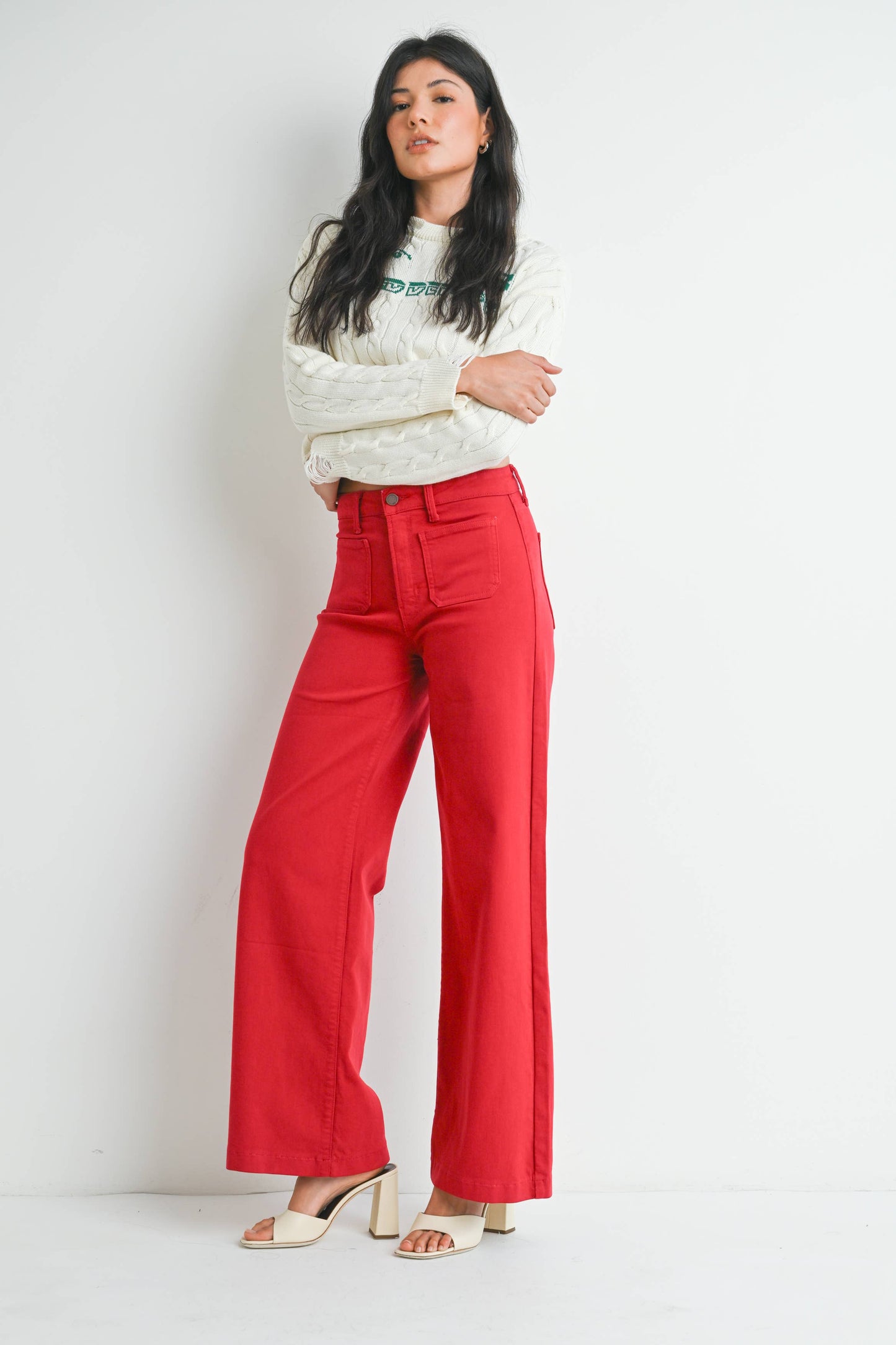 Red Flame HR Wide Leg Jean