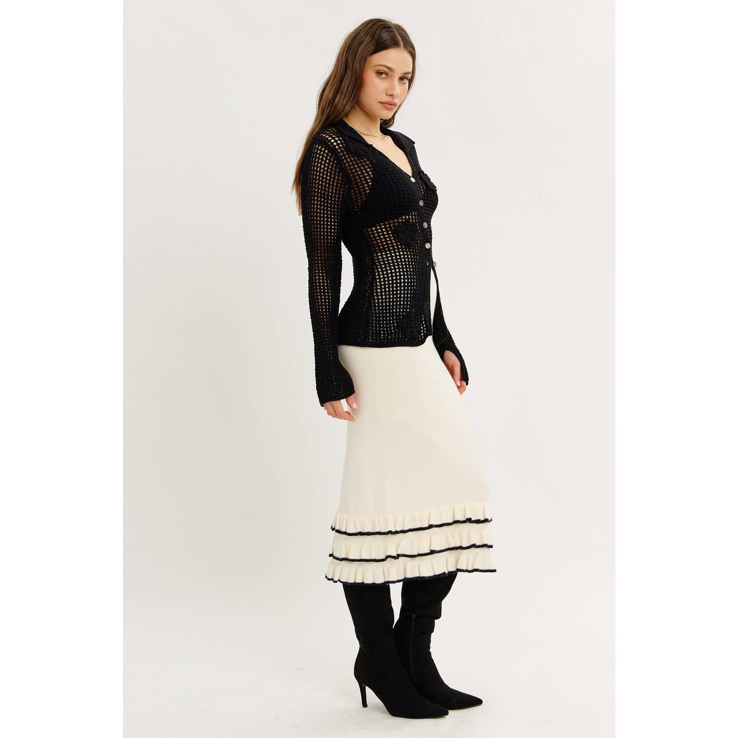 Bold Charmer Sweater Skirt