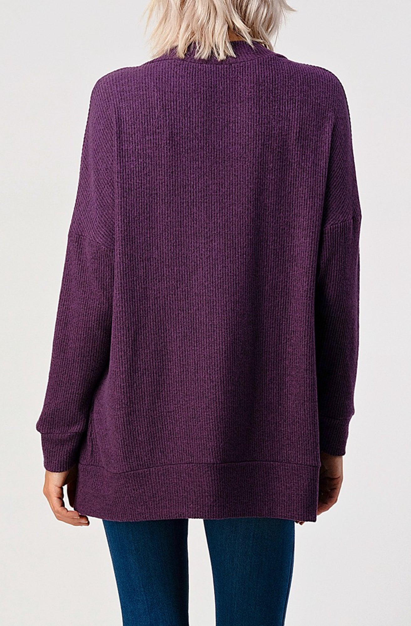 Better Than Your Word Cardigan - Eggplant