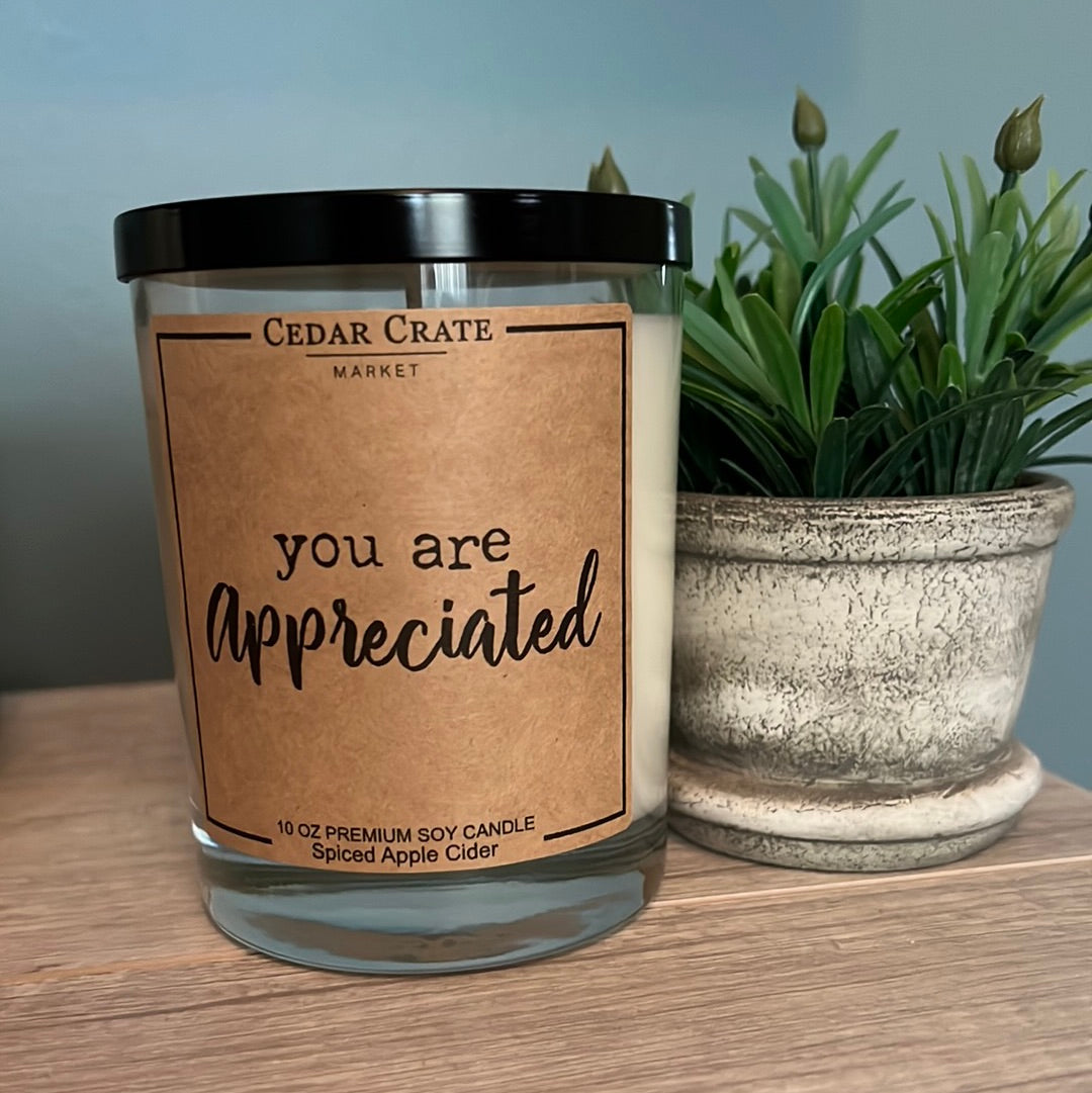You Are Appreciate Candle