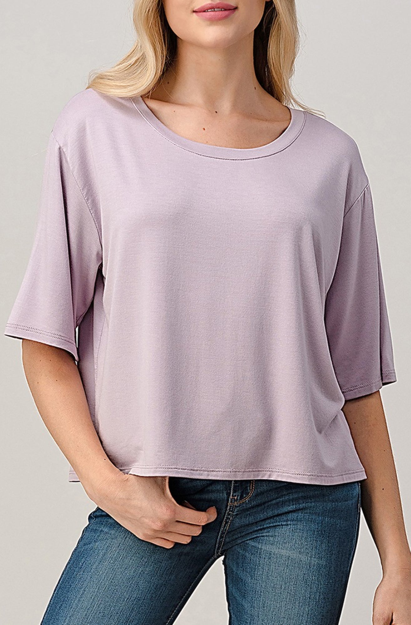Every Night Top In Lilac