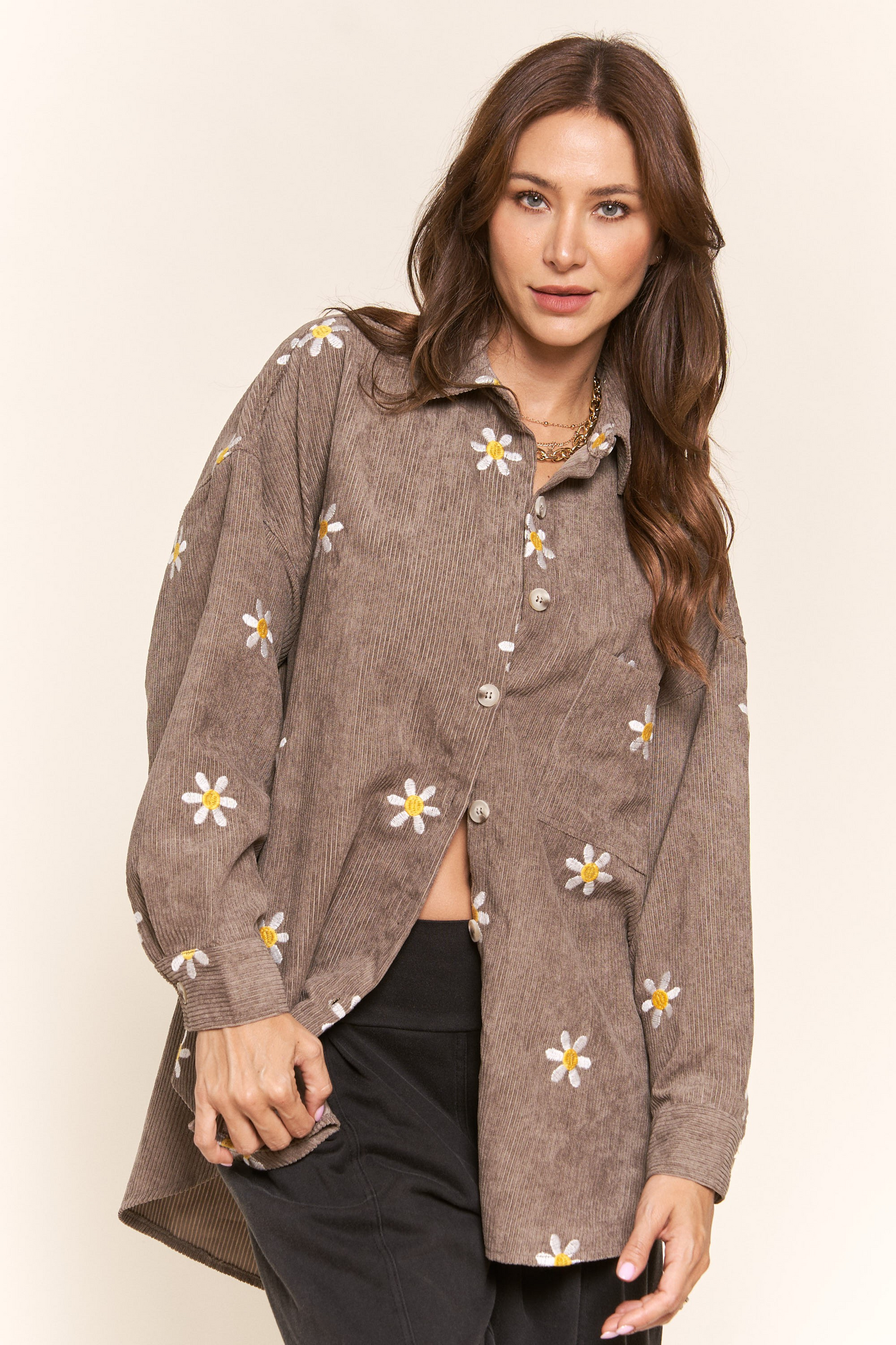 Second First Date Shacket In Mocha