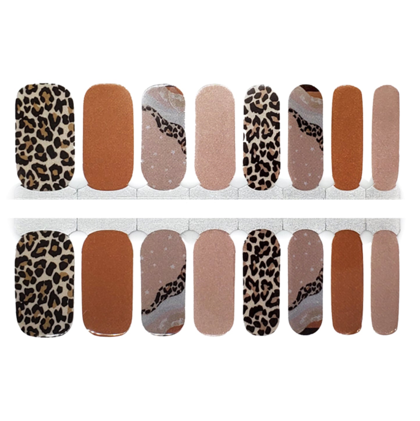 Cheetah Mix Nail Wraps