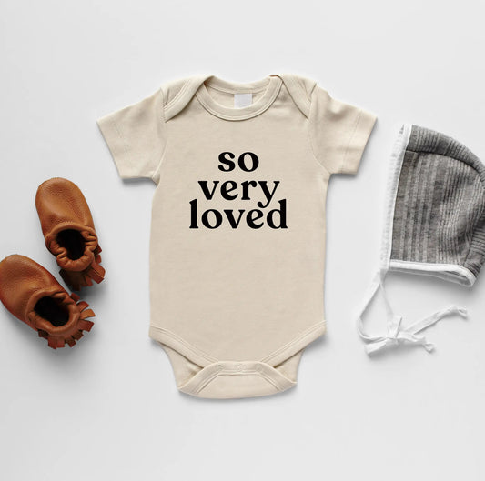 So Very Loved Organic Baby Onesie