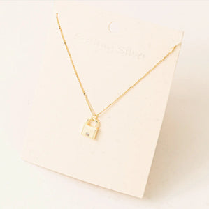 Mini Lock Necklace