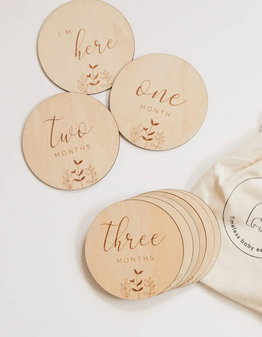 Monthly Milestone Wooden Cards