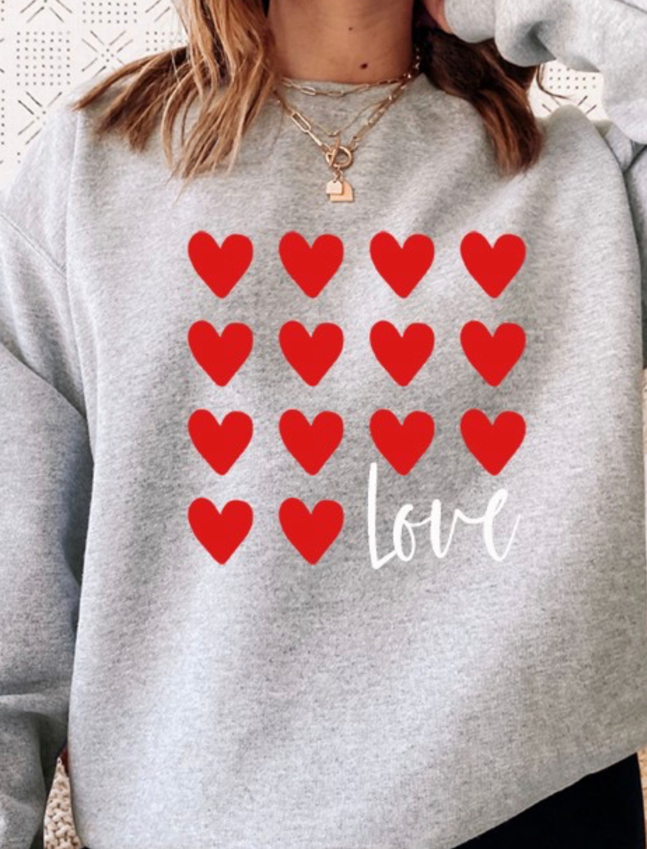 Love Hearts All Crewneck